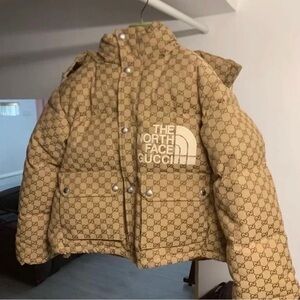 The North Face Tan Puffer Jacket